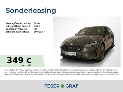 Ny Skoda Octavia RS 265 HK (194 kW) 2026 Grøn Stationcar