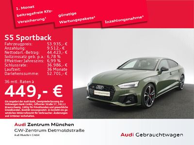 gebraucht Audi S5 Sportback TDI tiptr. Laser/Virtual+/Navi+/B&O/HUD/Carbon/SitzHzg