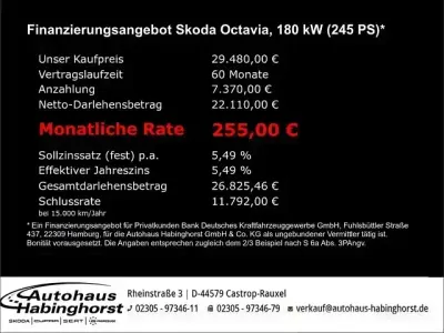 Gebraucht Skoda Octavia RS 245 PS (180 kW) 2023 Silber Kombi