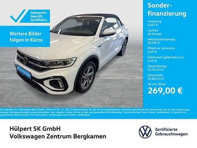 Gebraucht VW T-Roc Cabriolet R-line 150 PS (110 kW) 2025 Weiß Cabrio