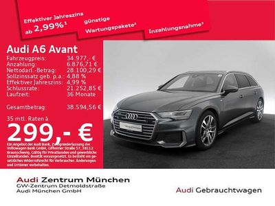 Gebraucht Audi A6 S-Line 299 PS (219 kW) 2022 Daytonagrau perleffekt Kombi