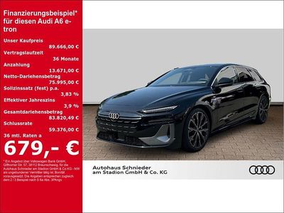 Neu Audi A6 e-tron Performance 269 kW (367 PS) 2025 Schwarz Kombi