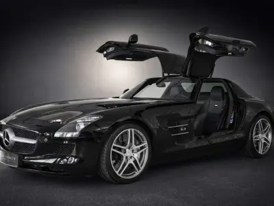 Brugt Mercedes SLS AMG AMG 571 HK (419 kW) 2011 Sort Coupe