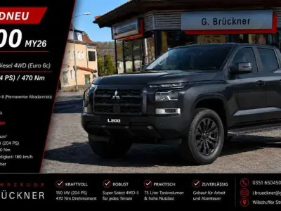 Neu Mitsubishi L200 Diamant Edition 204 PS (150 kW) 2026 Schwarz Pickup