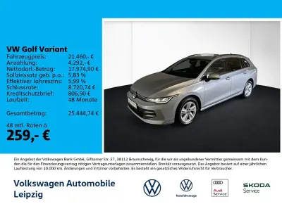 Gebraucht VW Golf VIII Life 116 PS (85 kW) 2025 Silber Kombi