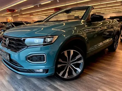 Gebraucht VW T-Roc Cabriolet R-line 150 PS (110 kW) 2021 Blau Cabrio