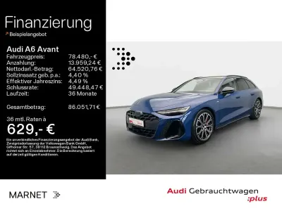 Ny Audi A6 S-Line 204 HK (150 kW) 2025 Blå Stationcar