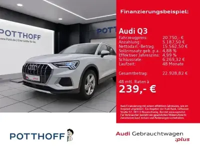 Gebraucht Audi Q3 Advanced 150 PS (110 kW) 2019 Gletscherweiß metallic SUV