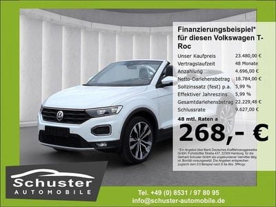 Gebraucht VW T-Roc Cabriolet Beats 150 PS (110 kW) 2020 Weiss Cabrio