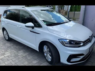 Brugt VW Touran R-line 179 HK (131 kW) 2017 Hvid MPV