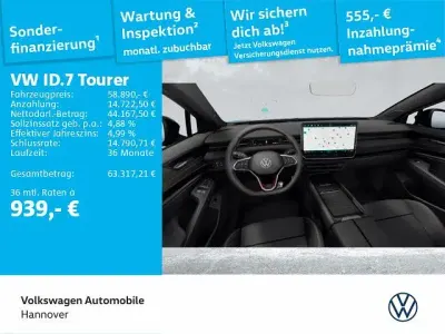 Brugt VW ID.7 GTX 250 kW (340 HK) 2025 Blå Stationcar
