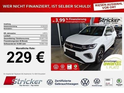 Pure white Gebraucht 2025 VW T-Cross R-line SUV | 25.949 € (Guter Preis)