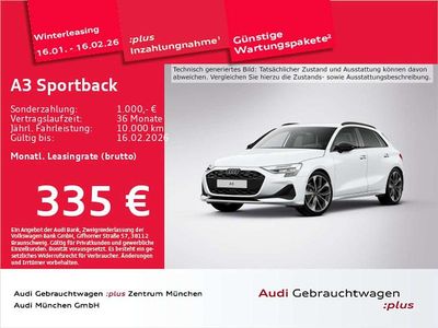Gletscherweiß metallic Gebraucht 2024 Audi A3 Advanced Plus Limousine | 37.194 € (Guter Preis)