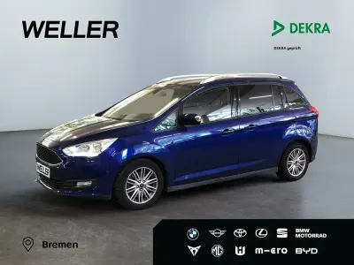 Gebraucht Ford Grand C-Max 125 PS (91 kW) 2016 Blau Van / Kleinbus