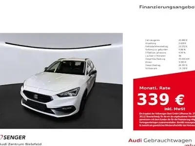 Brugt Seat Leon ST FR 150 HK (110 kW) 2022 Hvid Stationcar
