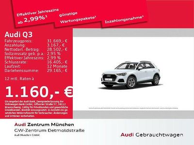 Gebraucht Audi Q3 Design 150 PS (110 kW) 2021 Gletscherweiß metallic SUV