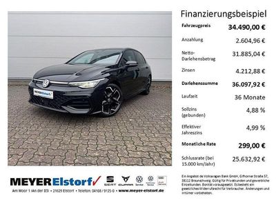 Neu VW Golf VIII R-line 150 PS (110 kW) 2025 Schwarz Limousine