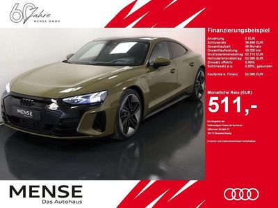 Taktikgrün Gebraucht 2022 Audi e-tron GT quattro Ambiente Limousine | 52.085 € (Etwas zu teuer)
