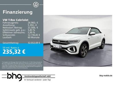 Gebraucht VW T-Roc R-line 150 PS (110 kW) 2023 Weiß SUV