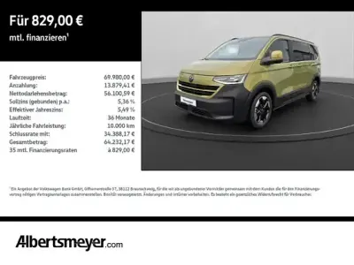 Nuova VW Caravelle PanAmericana 110 CV (80 kW) 2026 Verde Furgone