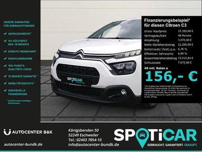 Gebraucht Citroën C3 PureTech 110 PS (80 kW) 2024 Weiß Kleinwagen