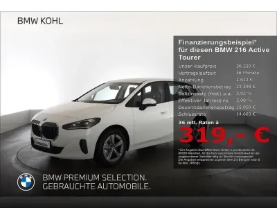 Gebraucht BMW 216 Active Tourer Shadowline 122 PS (89 kW) 2025 Weiss Van / Kleinbus