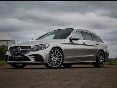 Gebraucht Mercedes C220 AMG line 194 PS (142 kW) 2019 Beige Kombi