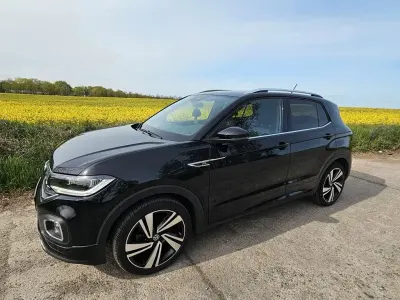 Brugt VW T-Cross R-line 110 HK (80 kW) 2021 Sort SUV