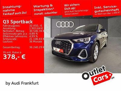 Gebraucht Audi Q3 Sportback S-Line 150 PS (110 kW) 2022 Navarrablau metallic SUV