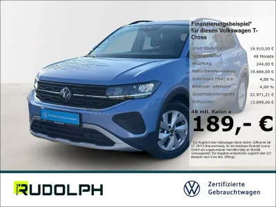Gebraucht VW T-Cross Life 95 PS (69 kW) 2025 Blau SUV