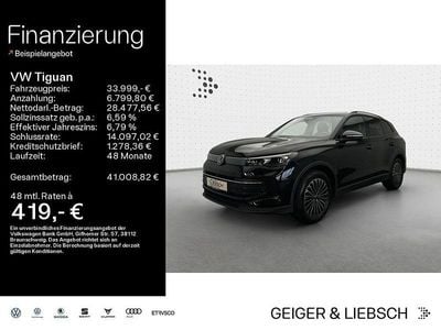 Gebraucht VW Tiguan Goal 150 PS (110 kW) 2025 Grenadillschwarz metallic SUV