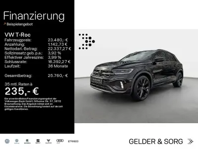 Gebraucht VW T-Roc R-line 150 PS (110 kW) 2022 Schwarz SUV