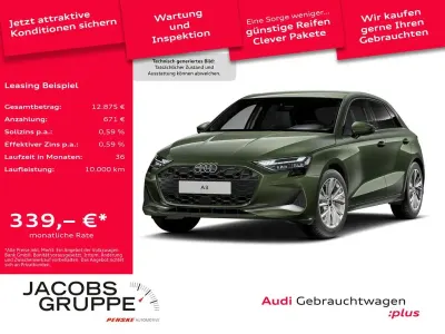 Używany Audi A3 Advanced 150 KM (110 kW) 2025 Zielony Sedan/Limuzyna