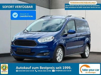 Gebraucht Ford Tourneo Courier Titanium 101 PS (74 kW) 2018 Blau Van / Kleinbus