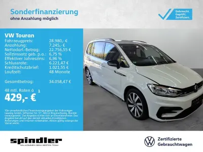 Gebraucht VW Touran Highline 150 PS (110 kW) 2022 Pure white Van / Kleinbus