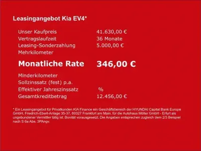 Neu Kia EV4 Earth 150 kW (204 PS) 2026 Blau Limousine