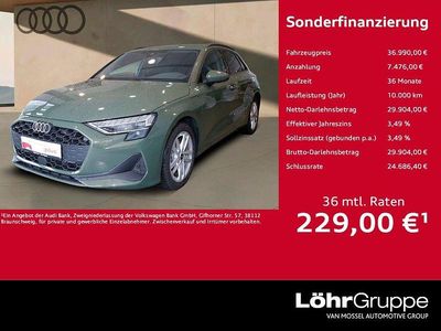 Begagnad Audi A3 Performance 204 HK (150 kW) 2025 Grön Sedan