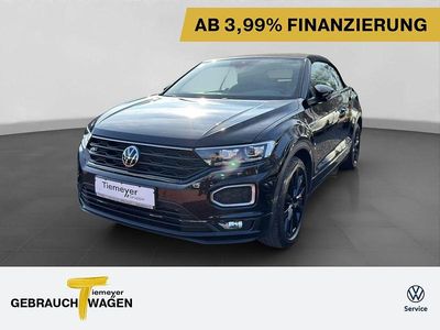 Gebraucht VW T-Roc Cabriolet R-line 150 PS (110 kW) 2021 Schwarz Cabrio