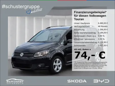 Gebraucht VW Touran Comfortline 140 PS (102 kW) 2012 Schwarz Van / Kleinbus