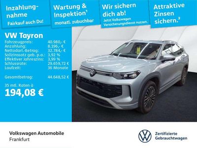 Gebraucht VW Tayron Life 193 PS (141 kW) 2025 Silber SUV