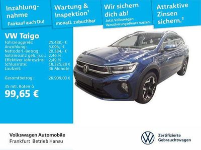 Gebraucht VW Taigo R-line 116 PS (85 kW) 2025 Blau SUV