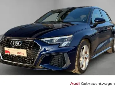 Brugt Audi A3 S-Line 116 HK (85 kW) 2023 Blå Sedan