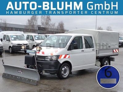 gebraucht VW Transporter TDI Doka Plane 4x4 + Schneeschild Salzstreuer