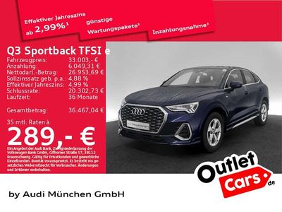 Gebraucht Audi Q3 S-Line 245 PS (180 kW) 2022 Navarrablau metallic SUV