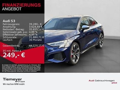 Blau Gebraucht 2024 Audi S3 Ambiente Limousine | 39.280 € (Guter Preis)