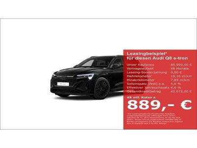 gebraucht Audi Q8 e-tron S line 55 quattro 300 kW Matrix-LED+Panorama+Bang&Olufsen+++