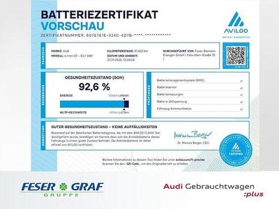 Mythosschwarz metallic Gebraucht 2023 Audi e-tron GT quattro Ambiente Limousine | 52.740 € (Superpreis)