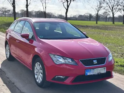 Brugt Seat Leon ST 105 HK (77 kW) 2015 Rød Stationcar