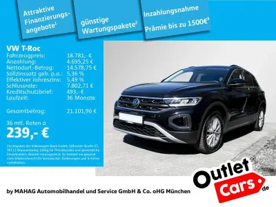 Gebraucht VW T-Roc Life 110 PS (80 kW) 2023 Schwarz SUV