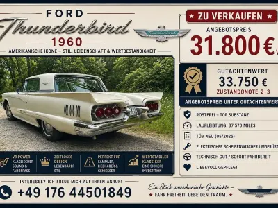Gebraucht Ford Thunderbird 408 PS (300 kW) 1960 Blau Limousine